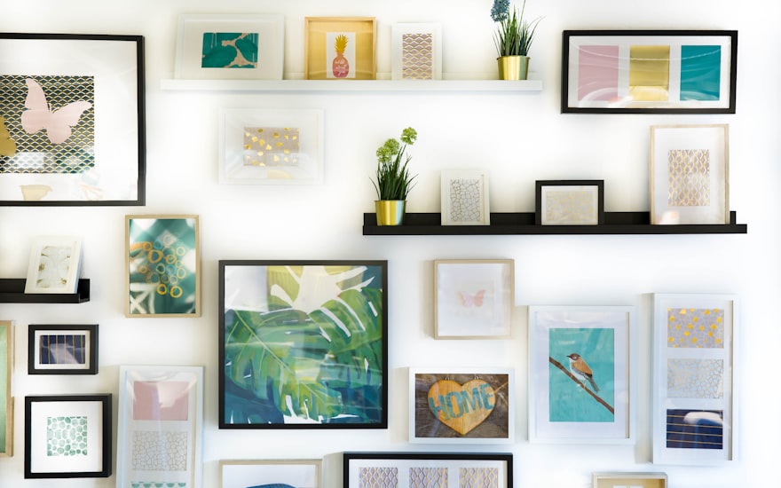 Museum-quality canvas prints on display